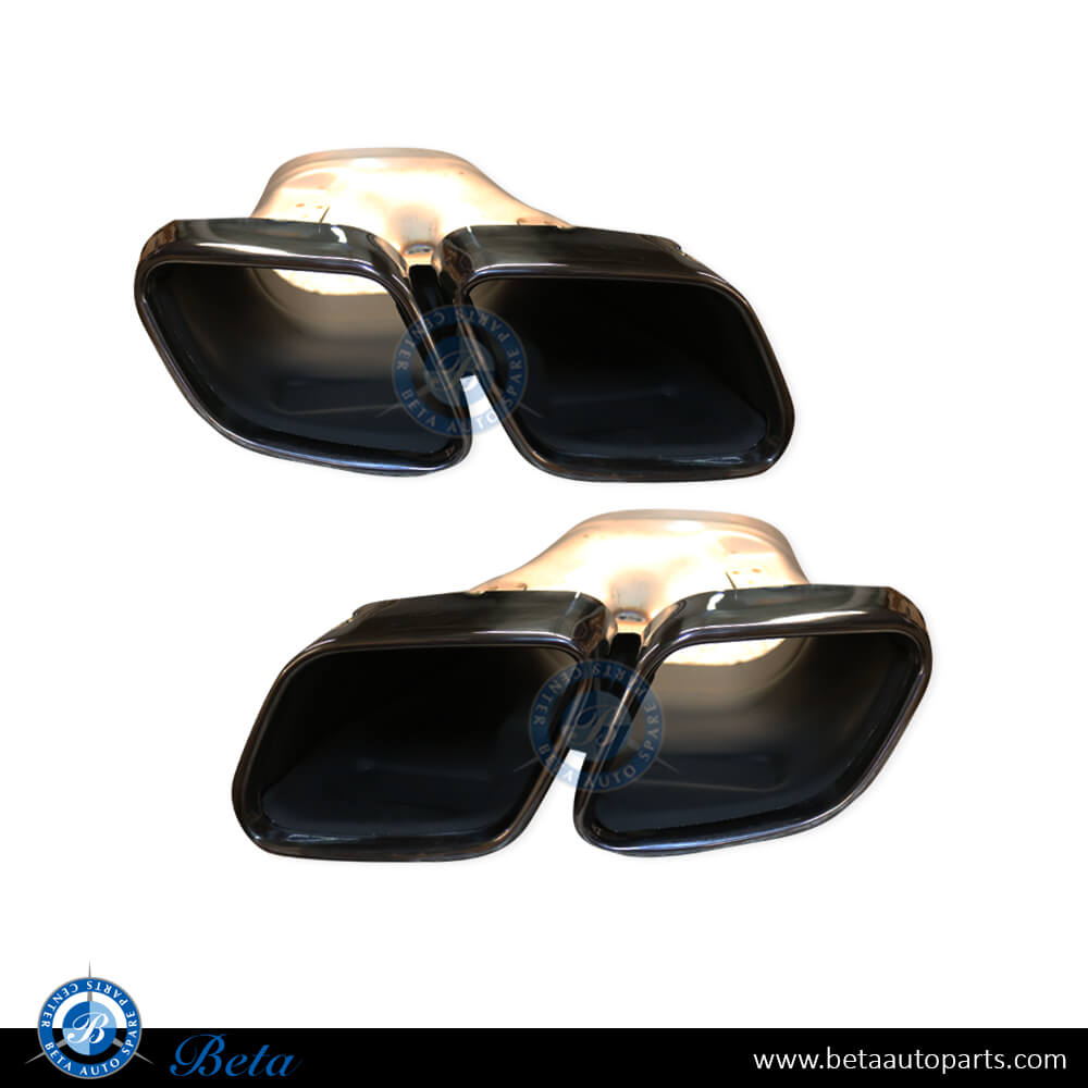Exaust Tips AMG E63 Black Color for Mercedes E-Class W213 2021-Up models, Part Number 2134900107 / 2134900207 Exaust Tips AMG E63 Black Color for Mercedes E-Class W213 2021-Up models, Part Number 2134900107 / 2134900207